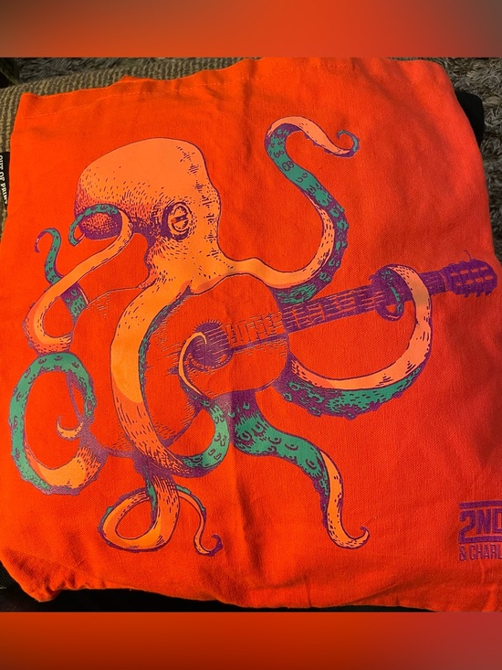 Out of Print Other - Out of Print Orange Canvas Tote with Black Label